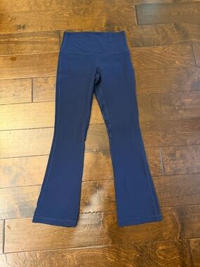 lululemon athletica Navy Blue Mini Flare Leggings